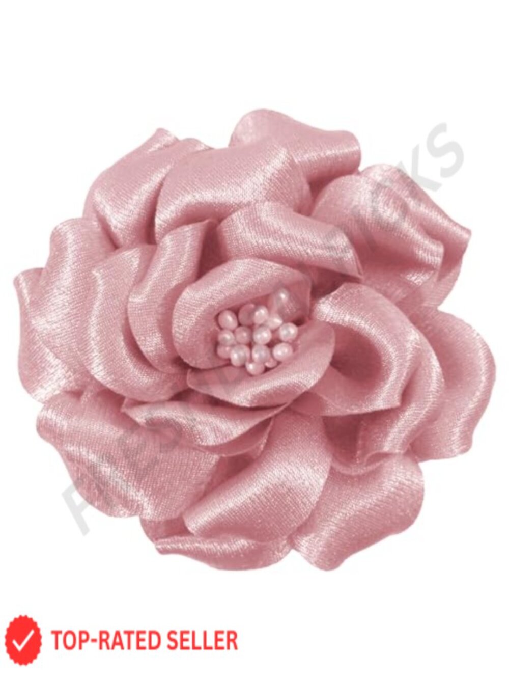 Fabric Flower Brooch Pin Hair Clip for Women Hat Scarf Clothing